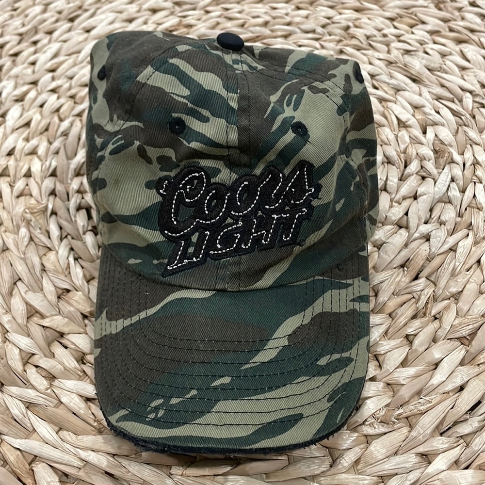 Authentic Coors light camp hat adjustable